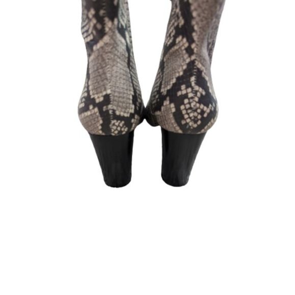 Steve Madden Pixie Snakeskin Print Mid-Calf Booties 8.5 M - Picture 5 of 9